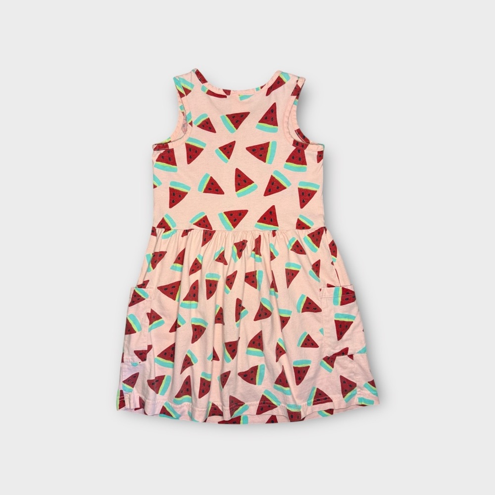 Hanna Andersson Watermelon Pattern Pocket Sleeveless Dress - Picture 4 of 4